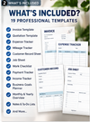 Small Business Starter Pack PDF | Invoices, Quotes & Expense Trackers