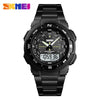 SKMEI Men’s Analogue-Digital Watch with Steel Bracelet