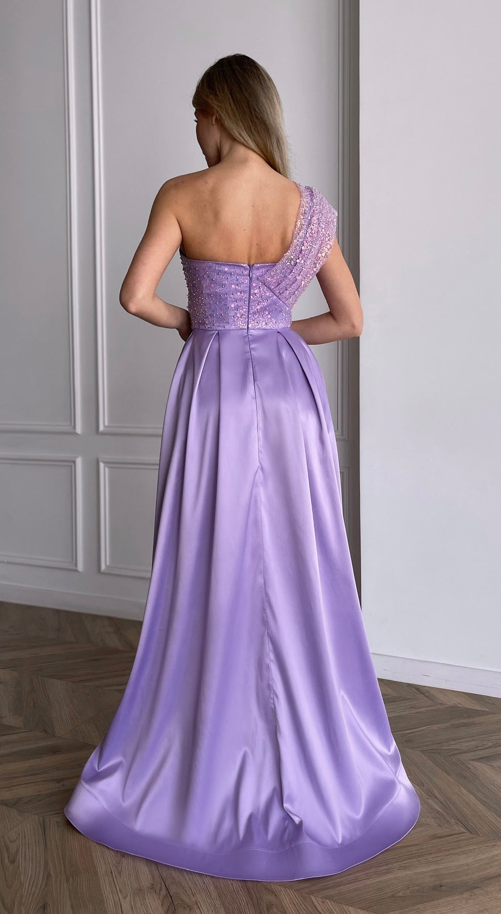 Elegant Formal Asymmetrical Maxi Dress