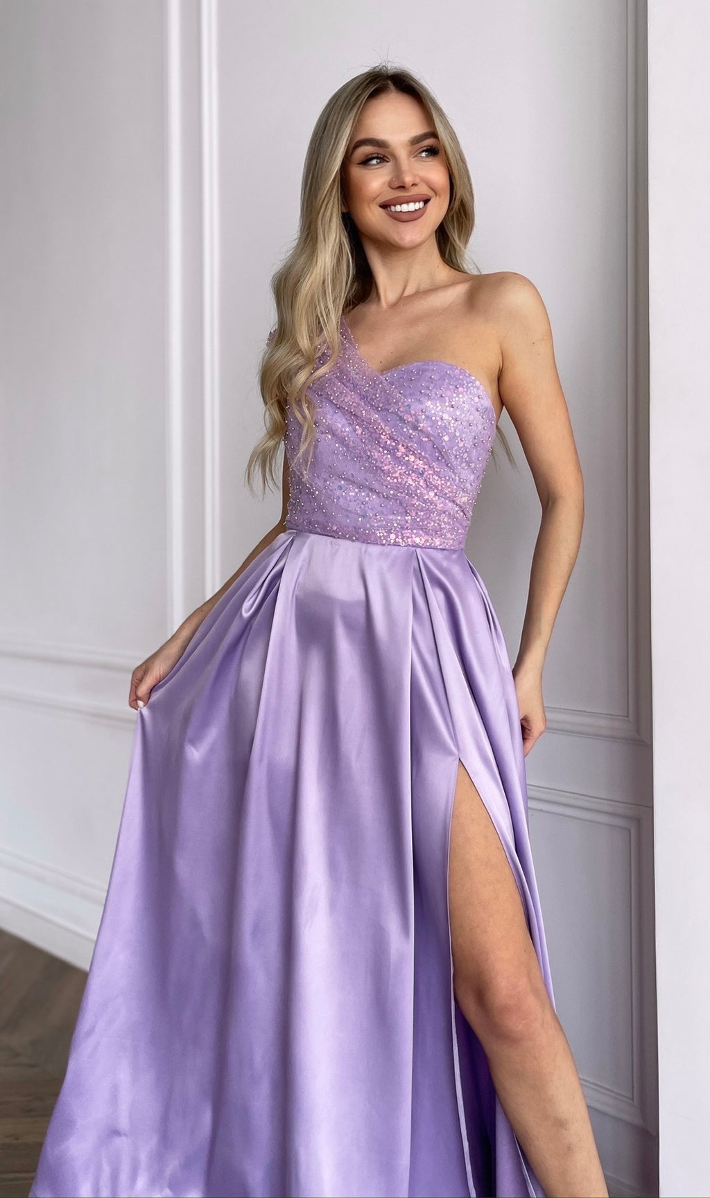 Elegant Formal Asymmetrical Maxi Dress