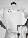 Men's T-shirt, Life is like a play, Dual-sided Pattern Men's Loose-Fitting T-shirt for Attitude in Life men clothing t shirts