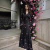 Women’s Long-Sleeve Pleated Midi Dress