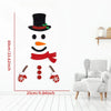 Christmas Felt Santa Snowman Door Window Stickers Wall Decals Xmas Party Background Decor New Year Indoor Home Hanging Ornament