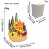 Christmas Ornament Village Houses LED Light Collectible Figurines Snow Blanket Desktop Decoration Town Scene Xmas New Year Gift