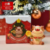Christmas Series Craft Resin Animal Party Creative Mini Christma Tree Old Girl Kids Cute Gift Home Decoration Supplies Decor