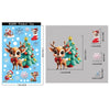 Christmas Window Stickers Gingerbread Man Santa Claus Snowman Snowflake Xmas Stickers Navidad Ornaments Merry Christmas Decor