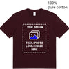 Custom-Made Men's T-Shirts Are Suitable for Team Gatherings, Gyms, and Sports Cotton Round-Neck Short-Sleeved Shirts