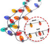 3/5Meters Christmas Garland Fake Light String No Electricity Colorful Small Bulbs for DollHouse Xmas Tree Hanging Party Supplies