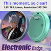 Customisable Electronic Badge with 1.5-Inch Touchscreen