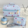 Airfriend JTTU602 Cotton Cosmetic Bag with Nylon Lining