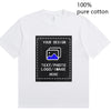 Custom-Made Men's T-Shirts Are Suitable for Team Gatherings, Gyms, and Sports Cotton Round-Neck Short-Sleeved Shirts