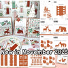 Christmas 2025 Sleigh Snowflakes Cracker Box Fir Tree Borders Bear Metal Cutting Dies for DIY Making Card Scrapbook Decoration