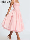 CKRYZ Women’s Backless Halter Dress
