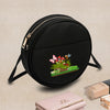 Women’s Mushroom-Print Zip-Up Shoulder Bag