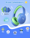 Acer Kids Bluetooth 6.0 Headphones with Built-in Mic 85/94dB Volume Limited Lightweight Over-Ear Wireless Headphones for Kids