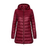 Women’s Zip-Up Down Jacket with Detachable Hood