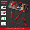 Wireless Neckband In-Ear Earphones with Microphone and Button Controls