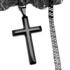 JYTF Gold-Tone Stainless Steel Cross Pendant Necklace