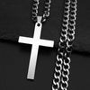 JYTF Gold-Tone Stainless Steel Cross Pendant Necklace