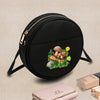 Women’s Mushroom-Print Zip-Up Shoulder Bag