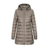 Women’s Zip-Up Down Jacket with Detachable Hood