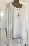 2024 Women t-shirts Plus Size 5XL T-Shirt Linen O Neck Casual Loose Shirt Summer Autumn New Solid Batwing Long Sleeve