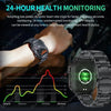 2026 New Military Smart Watch Men IP67 3ATM Outdoor Sports Fitness Tracker Blood Pressure Health Monitor BT Calls GPS Smartwatch