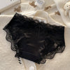 Women’s Low-Rise Nylon Knickers with Lace Detail