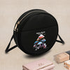 Women’s Mushroom-Print Zip-Up Shoulder Bag