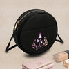 Women’s Mushroom-Print Zip-Up Shoulder Bag
