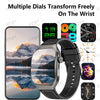 LAXASFIT 2.01 Inch Curved Screen Men's Smart Watch Bluetooth 5.3 HD Call Multiple Sports Modes Woman Watch Gift