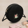 Women’s Mushroom-Print Zip-Up Shoulder Bag