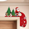 Christmas 2D Wooden Ornament Christmas Party Decoration Xmas Santa Claus Snowman Pendants New Year Gift Party Decorations