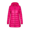 Women’s Zip-Up Down Jacket with Detachable Hood