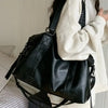 UOSU Women’s Synthetic Leather Zip-Up Tote Bag