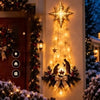 2027Christmas，Bethlehem Star of Faith, Lighted Nativity Wall *Decor,Glowing** Christmas Hanging Ornament, LED Lights for Indoor