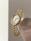 Women’s Oval Numberless Quartz Bracelet Watch