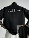 Men's T-shirt, Life is like a play, Dual-sided Pattern Men's Loose-Fitting T-shirt for Attitude in Life men clothing t shirts
