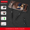 Wireless Neckband In-Ear Earphones with Microphone and Button Controls
