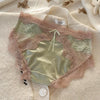Women’s Low-Rise Nylon Knickers with Lace Detail