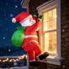 1M/3.3FT Christmas Decorations Inflatable Toy Dabbing Santa Claus Home Yard Xmas Ornaments Decor Christmas Outdoor Decor Toy