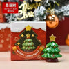 Christmas Series Craft Resin Animal Party Creative Mini Christma Tree Old Girl Kids Cute Gift Home Decoration Supplies Decor
