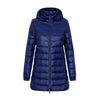 Women’s Zip-Up Down Jacket with Detachable Hood