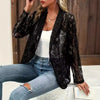 MAXAKG Women’s Open-Front Lace Blazer