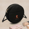 Women’s Mushroom-Print Zip-Up Shoulder Bag