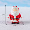 Christmas Resin Miniature Figurines Ornamnet Cartoon Santa Claus Elk Snowman Statues Decoration Micro Landscape Party Favors