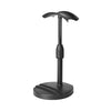 Black Universal Aluminum Alloy Headphone Stand Durable Desktop Gaming Headset Holder Multimedia Accessory for Earphones