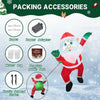 1M/3.3FT Christmas Decorations Inflatable Toy Dabbing Santa Claus Home Yard Xmas Ornaments Decor Christmas Outdoor Decor Toy