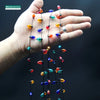 3/5Meters Christmas Garland Fake Light String No Electricity Colorful Small Bulbs for DollHouse Xmas Tree Hanging Party Supplies