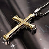 SUMENG Cross Pendant Necklace – Approx. 60 cm Chain